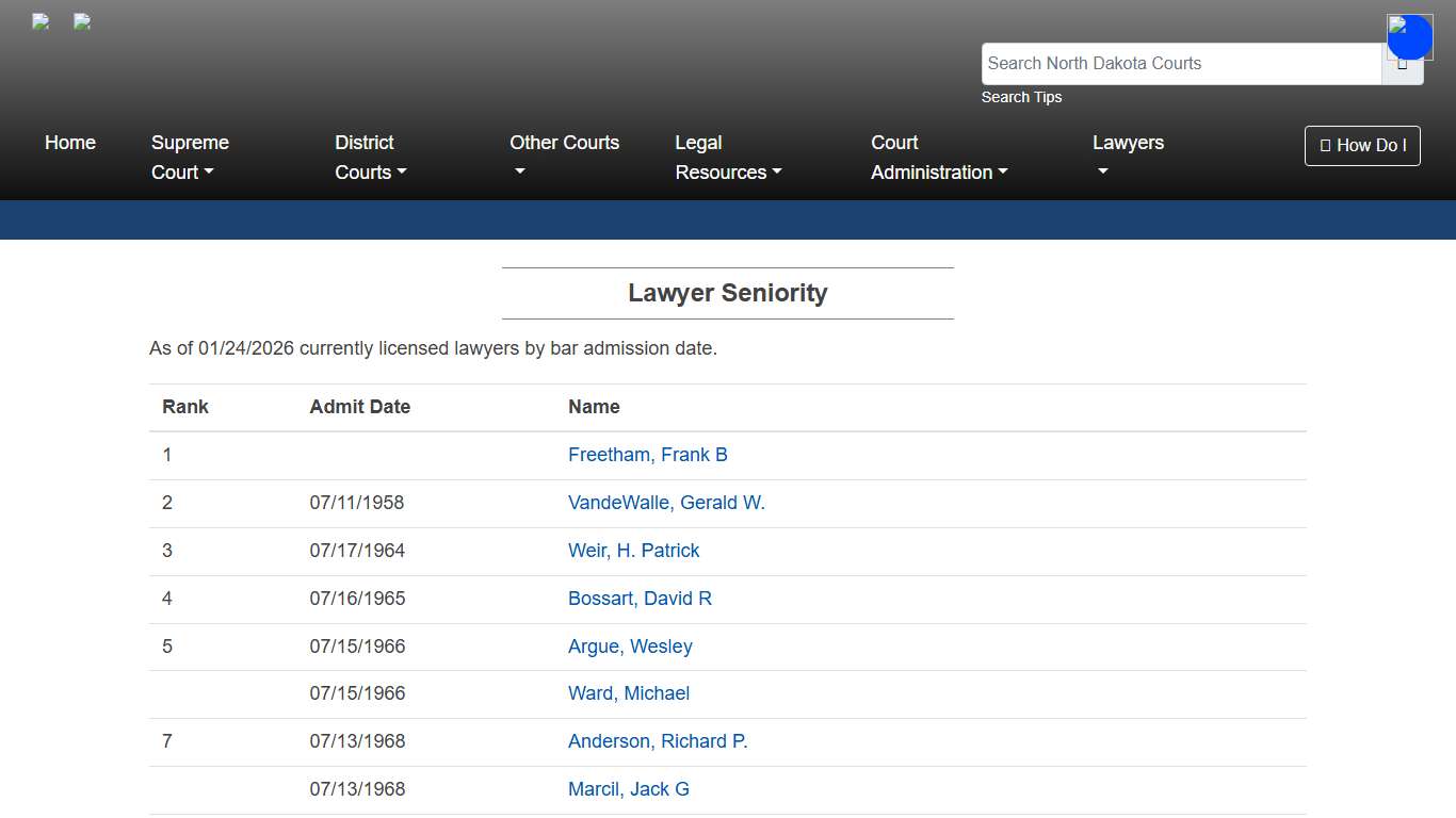 North Dakota Court System